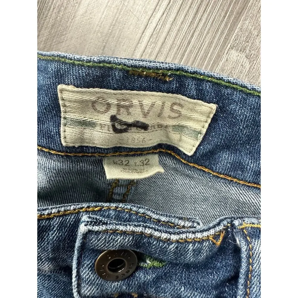 Orvis Men's Straight Jeans - Medium Blue Wash